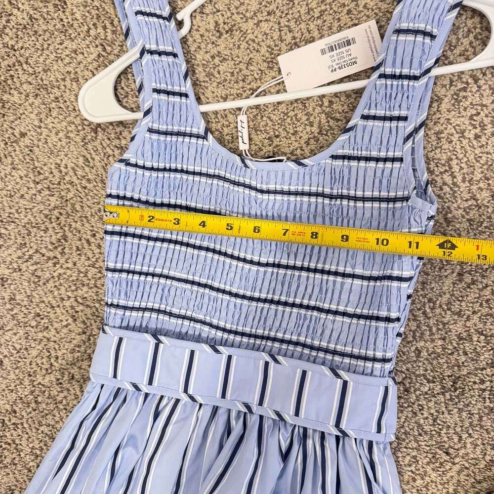 Petal & Pup Waverly Maxi Dress in Blue Stripe with Smocked Bodice Sz. XS - Picture 8 of 10